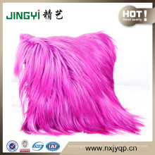 Beautiful Fashion Long Hair Goat Skin Cushion